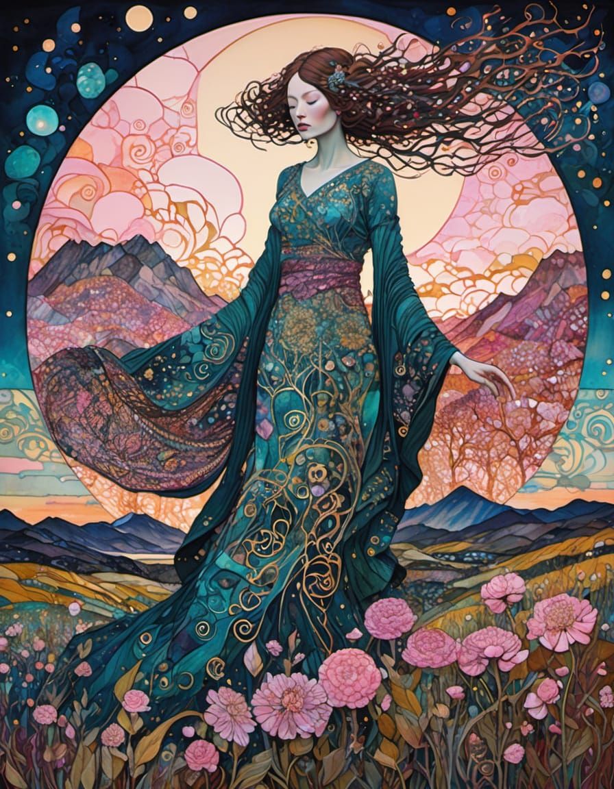 Vibrant, 8K Digital Art Piece Featuring 3D Melted Metal and ...