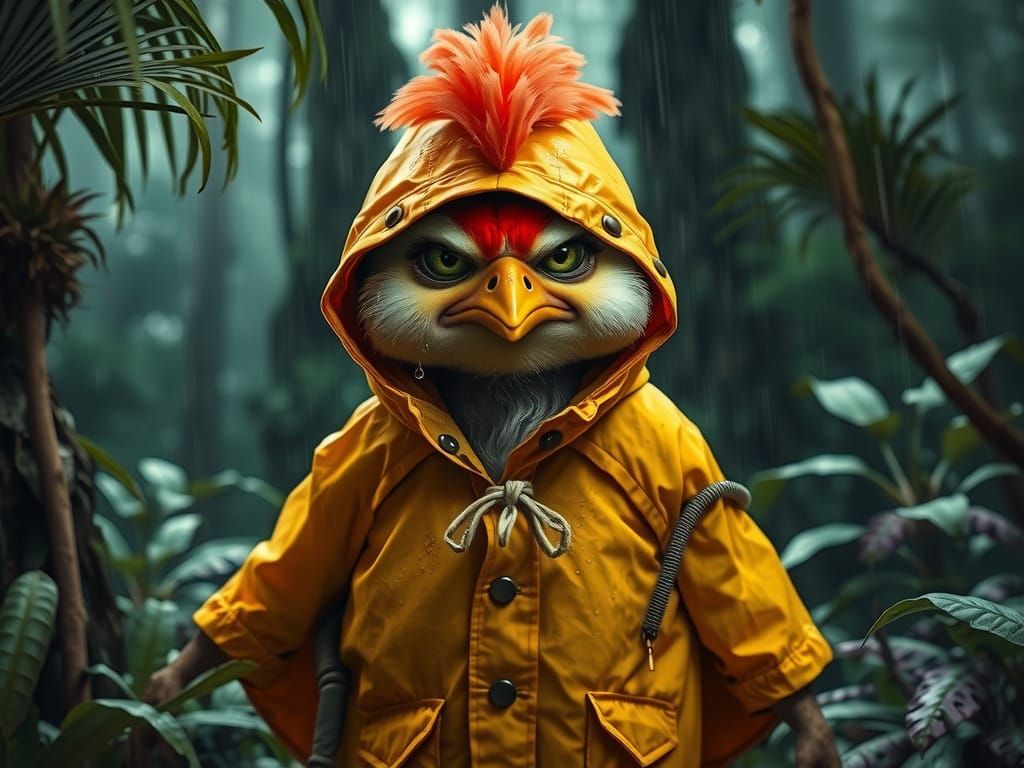 Grumpy Chick's Rainy Jungle Adventure