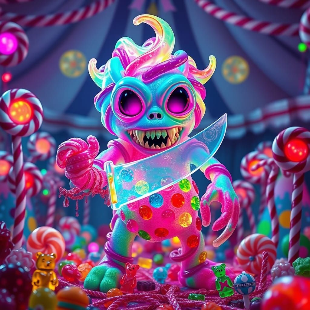 Candy Monster in Sugar Circus: Pop Surrealism