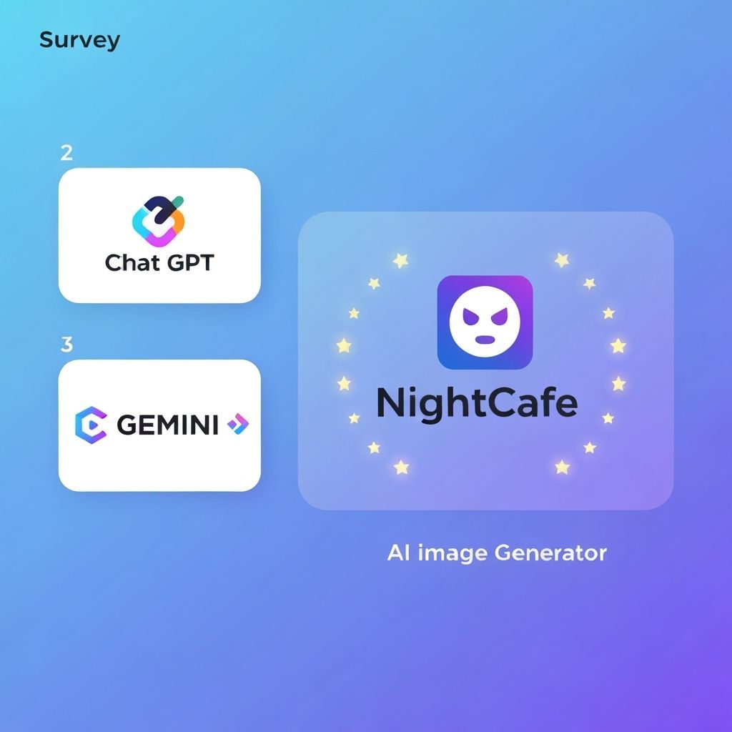 AI Image Generator Popularity Survey Infographic