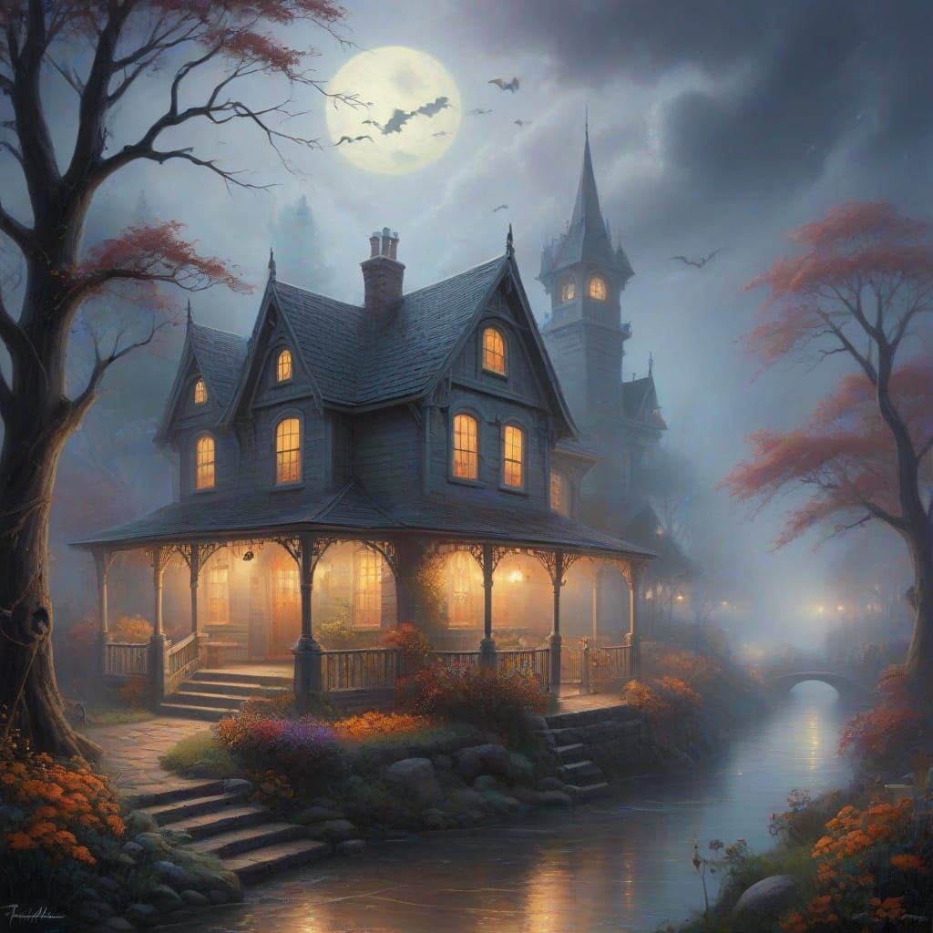 Ethereal Halloween Fantasy Mistscape
