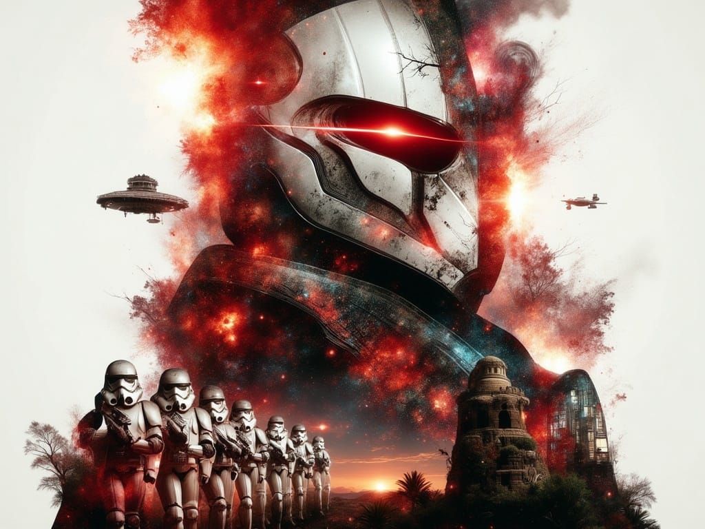 Dark Sith Lord in Cyberpunk Apocalypse