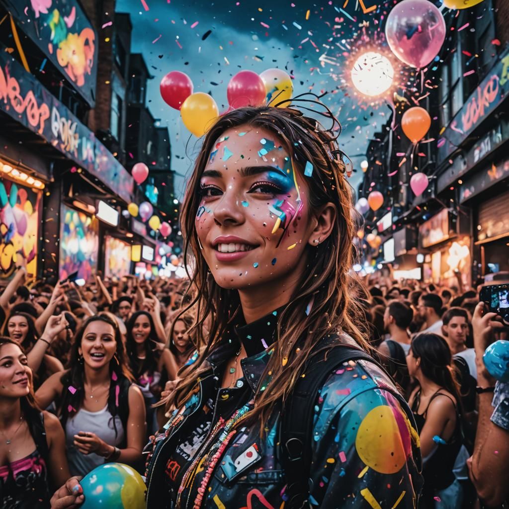 Vibrant Street Art of Electric Carnival