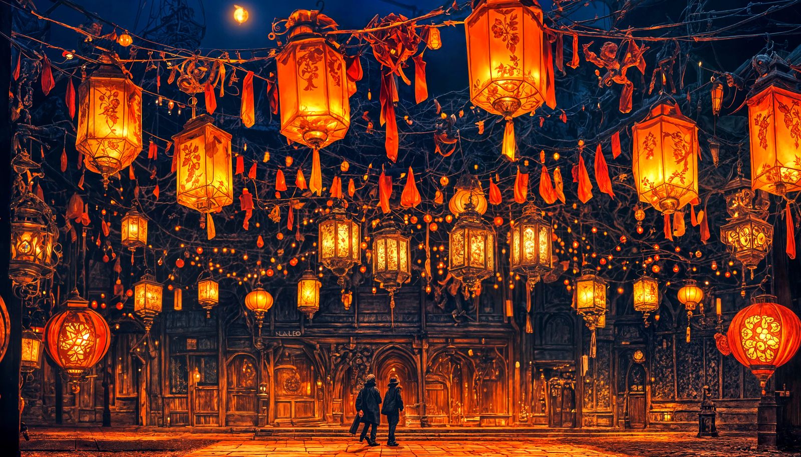 Detailed Lantern Illustration