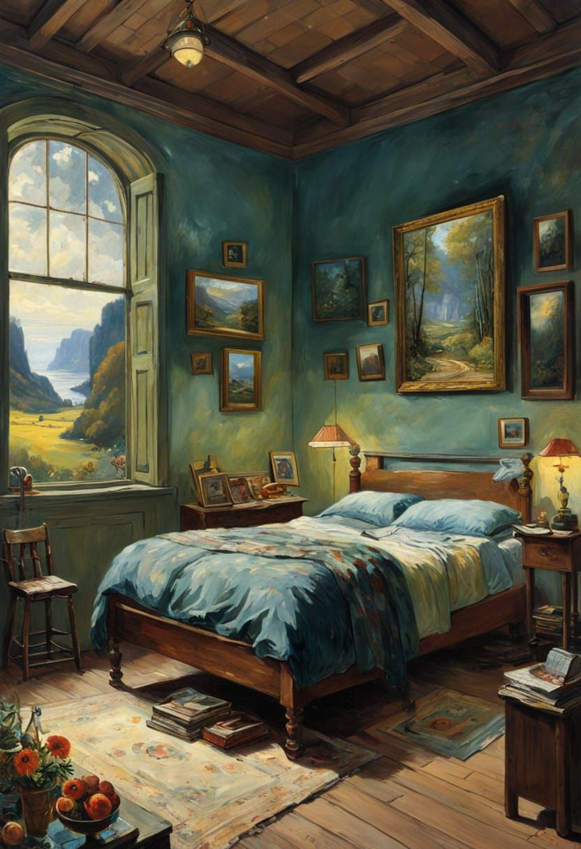 Dreamy Landscape with Quiet Reflection