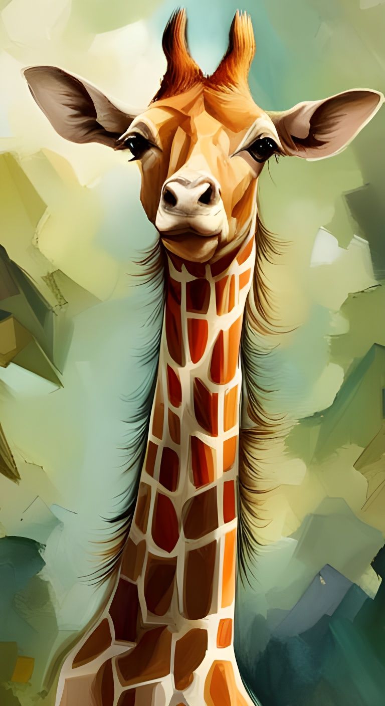 Chibi Origami Giraffe in Streetwear