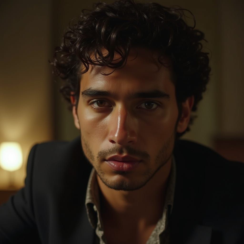 Sultry Headhunter in Cinematic Style