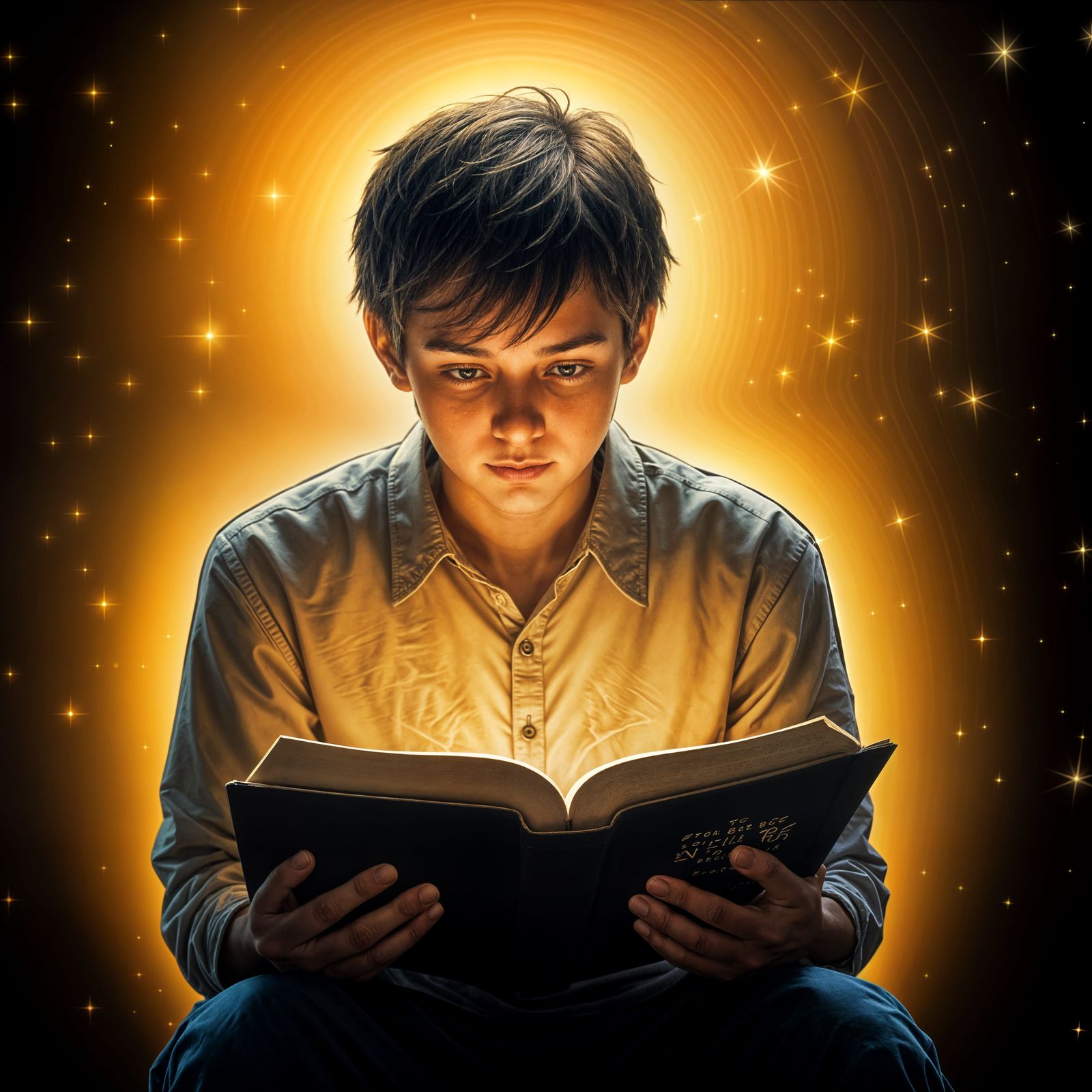 Young Man Discovers Spiritual Enlightenment in the Bible