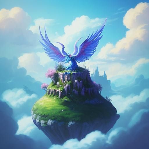 Klonoa in Dreamlike Fantasy Landscape