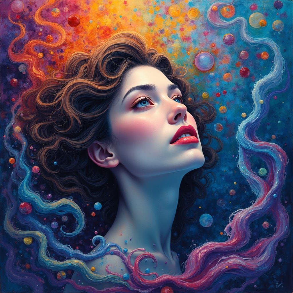 Vibrant Colors Dance in Weightless Harmony