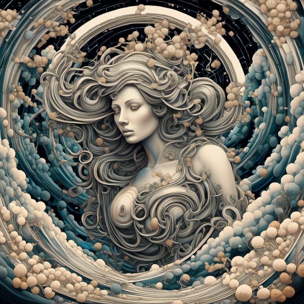 Hyperrealistic Woman on Horse Enters Portal