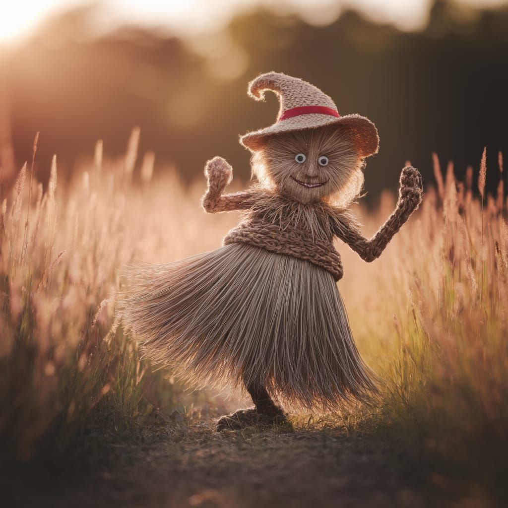 Enchanted Broom Dances in Sunset Glow