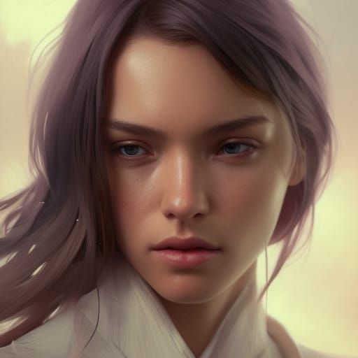 PS6 Portrait in Hyperdetailed Digital Art Style