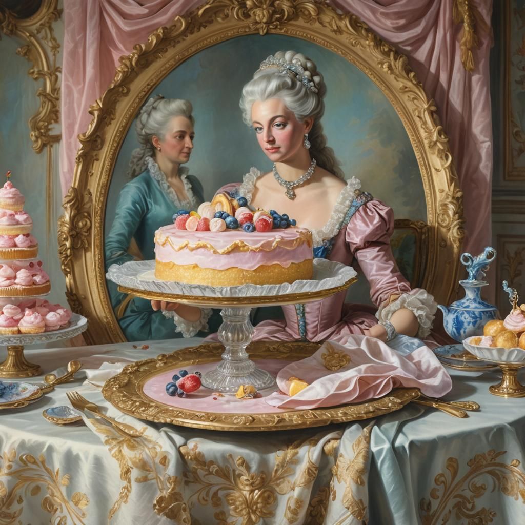 Rococo Still Life: Marie Antoinette's Cake