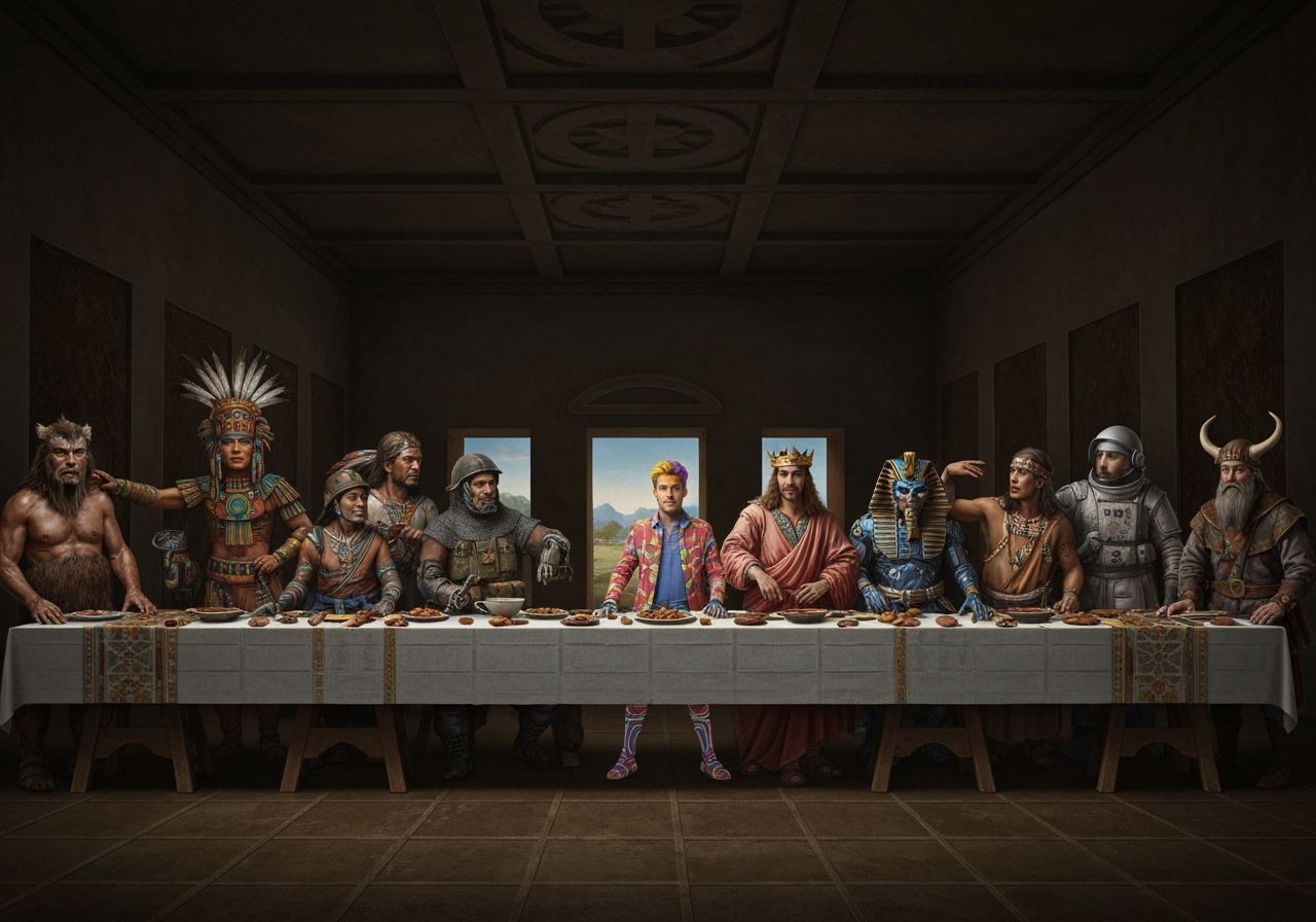 Historical Figures Recreate Da Vinci's Last Supper