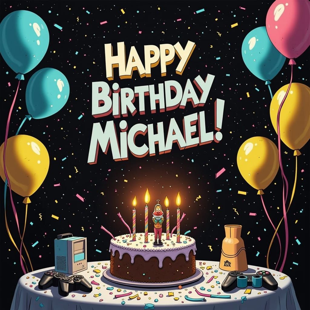 Celestial Birthday Bash in Vibrant Cosmic Style