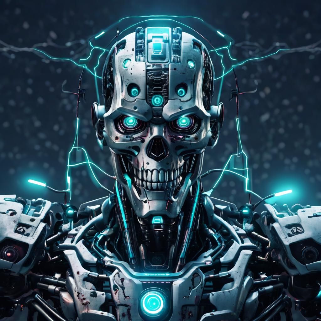 Stylized Image of a Possessed AI