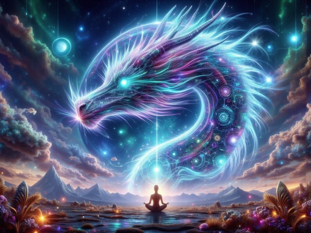 Spectral Dragon Emerges from Translucent Planet