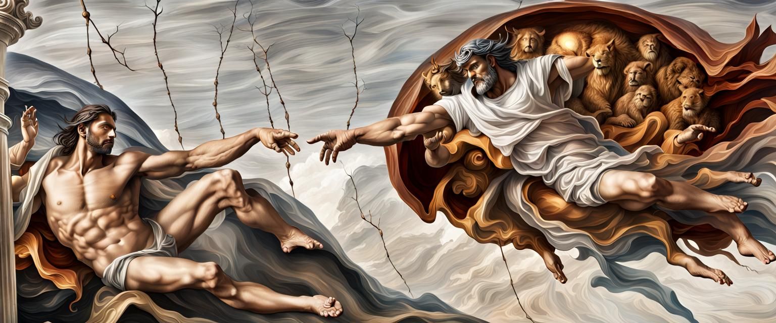 God and Creation in Hyperrealistic Style