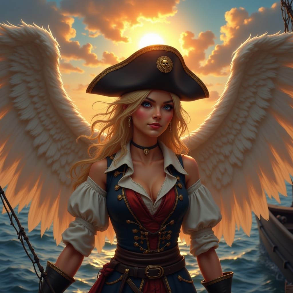 Pirate Angel Greets the Morning