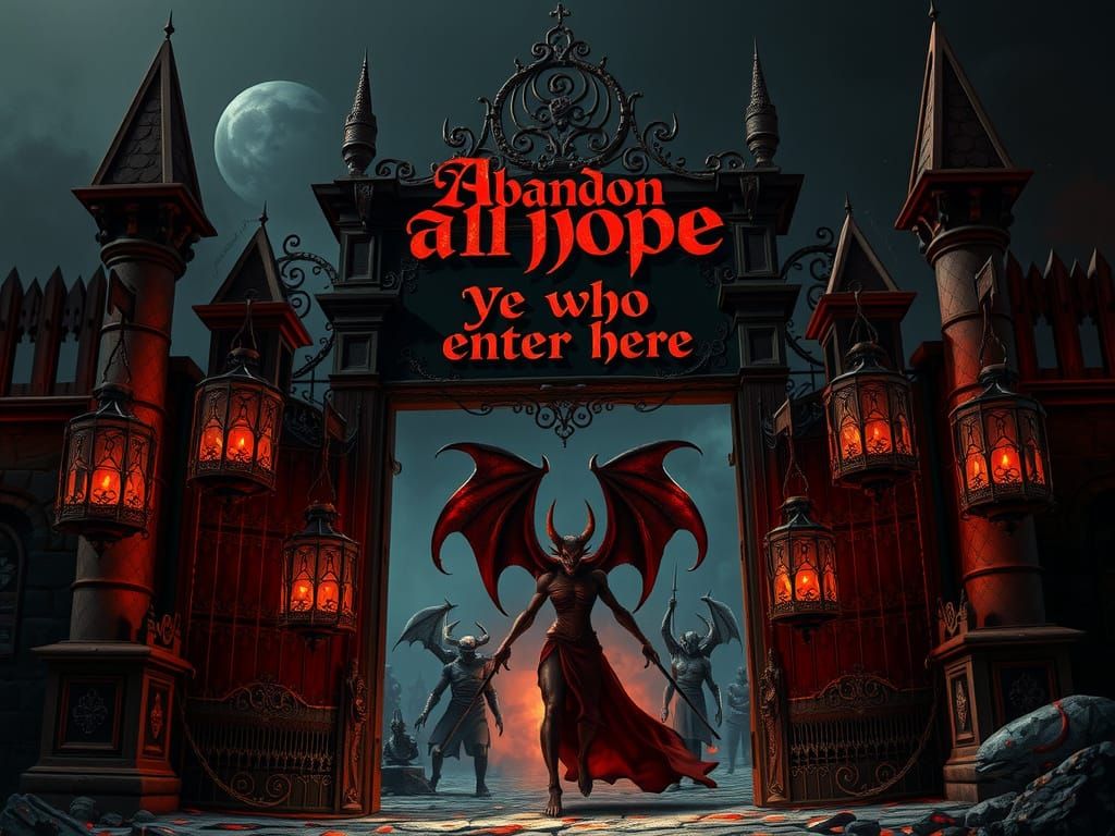 Hell's Gates: A Dark Fantasy Landscape