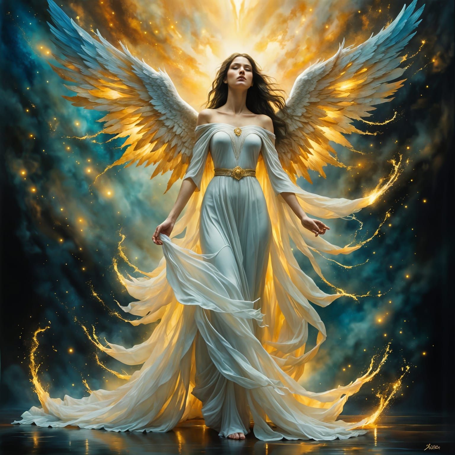 Heavenly Angel Shines Light in Dark Arena