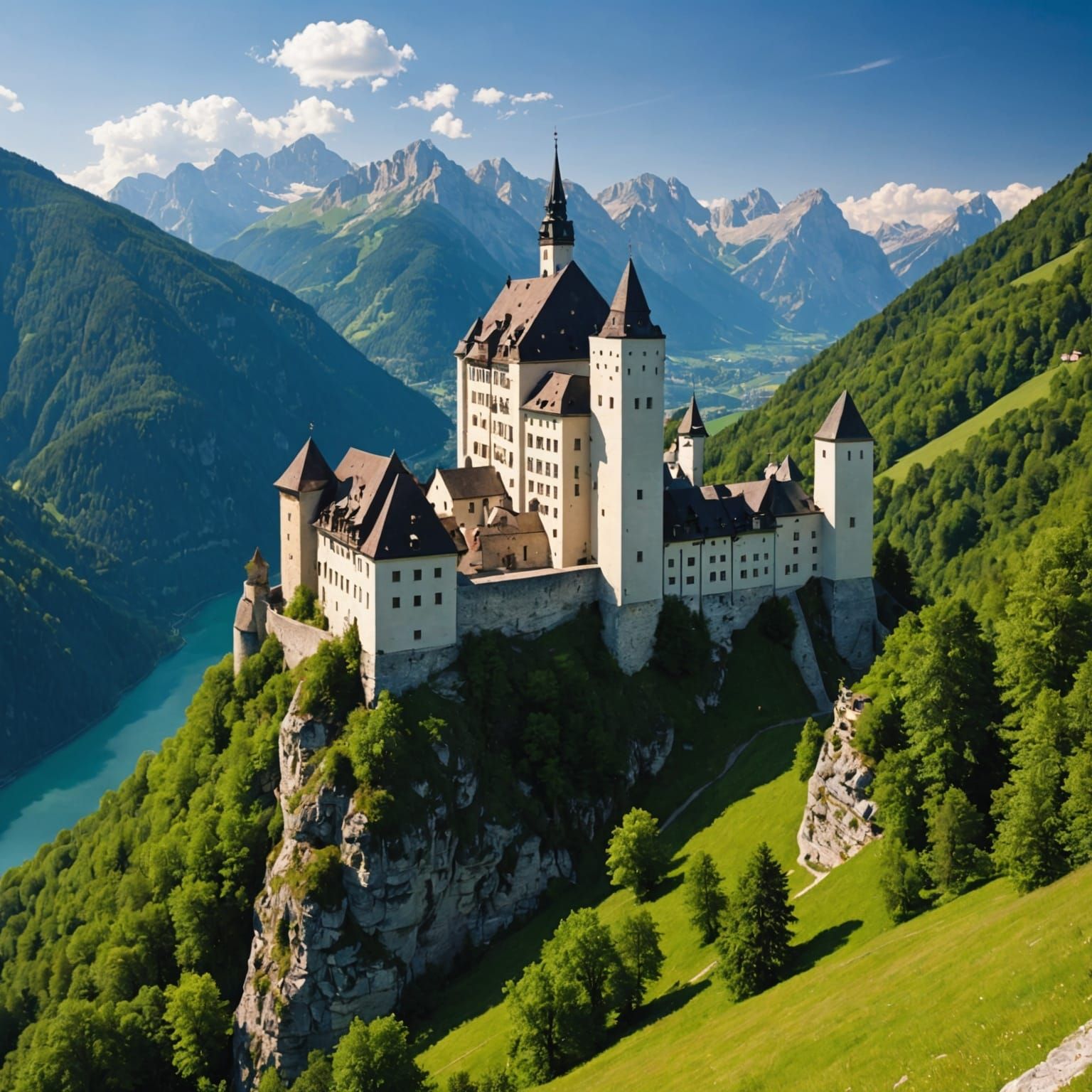 Grimmenstein Castle, Austria, in the Year 1135