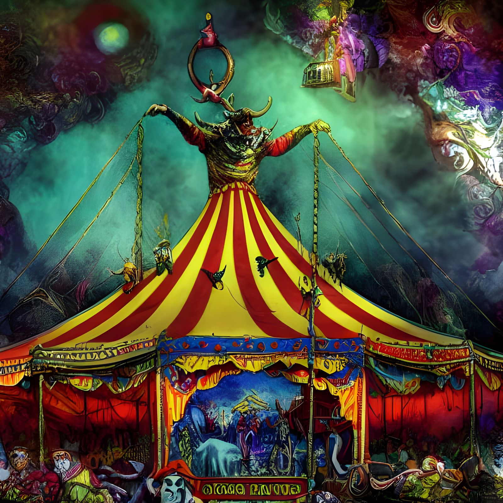 The Devil's Carnival: A Whimsical Circus Landscape