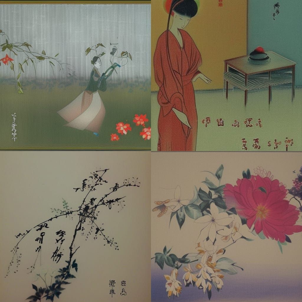 Japanese Landscape in Buson Style