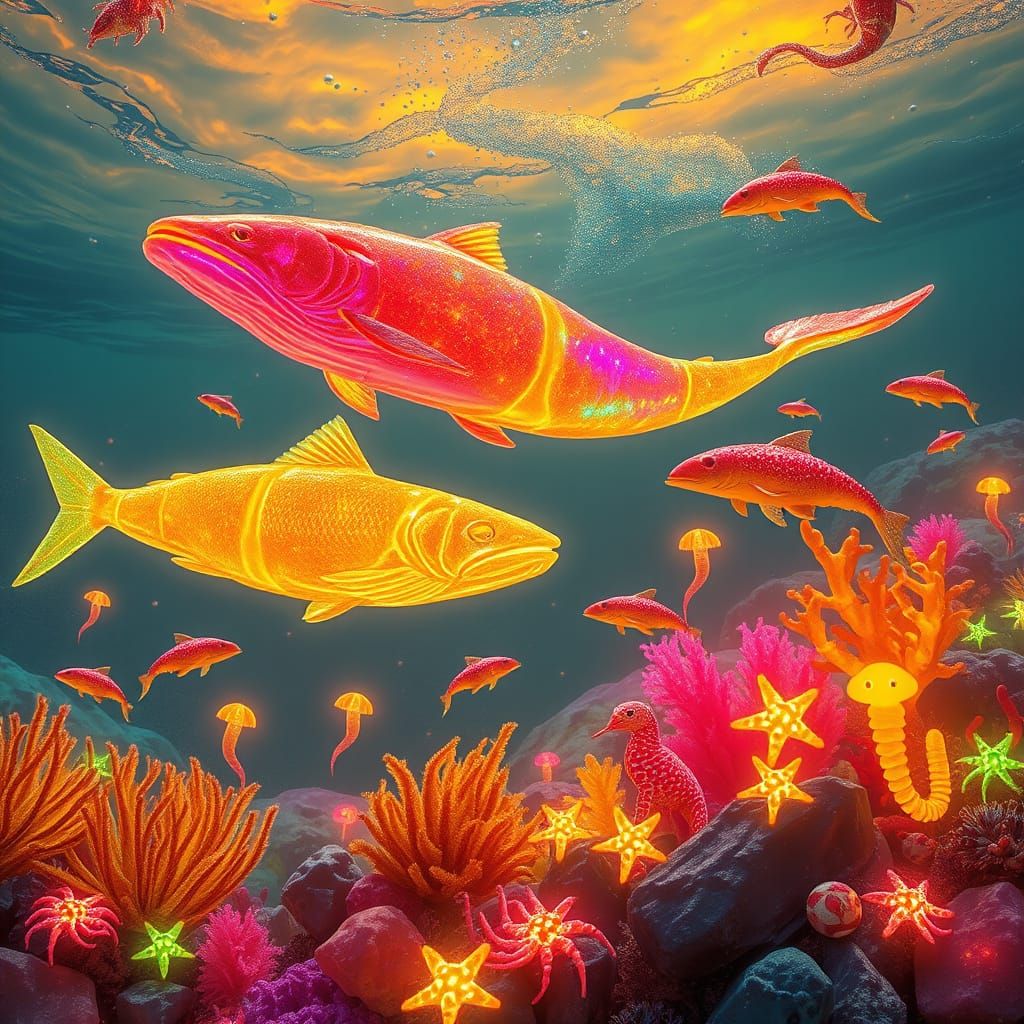 Enchanted Glowing Marine Biome in Soda Sea