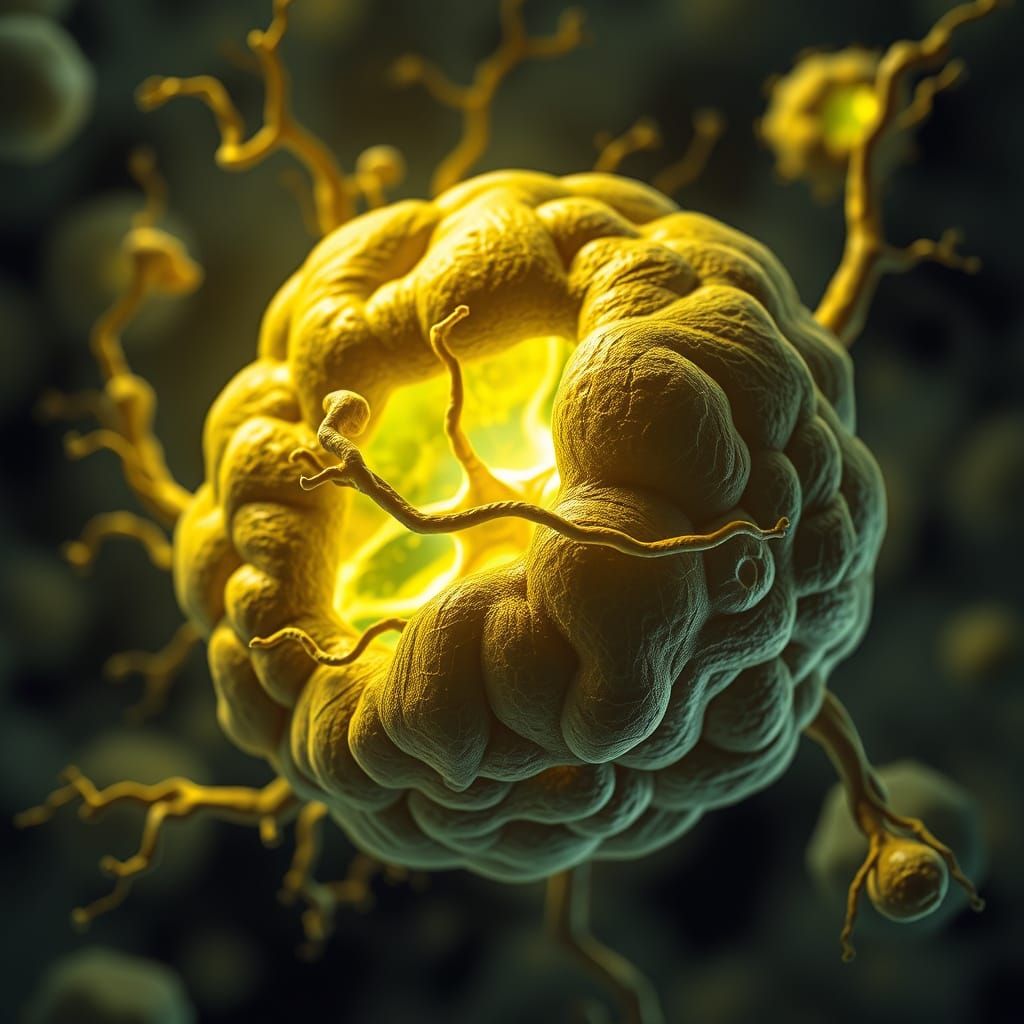 Cellular Powerhouses in Science Art