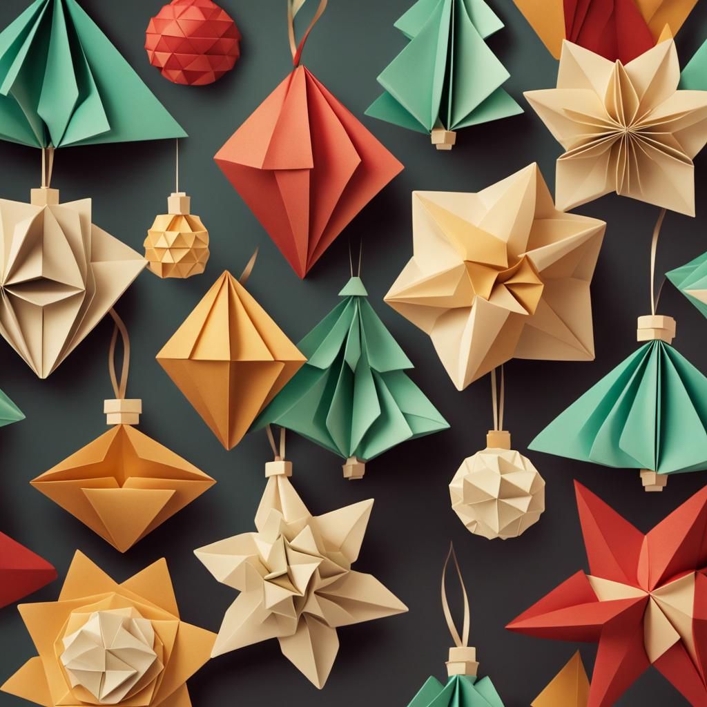 Retro Christmas Tree with Midcentury Modern Ornaments