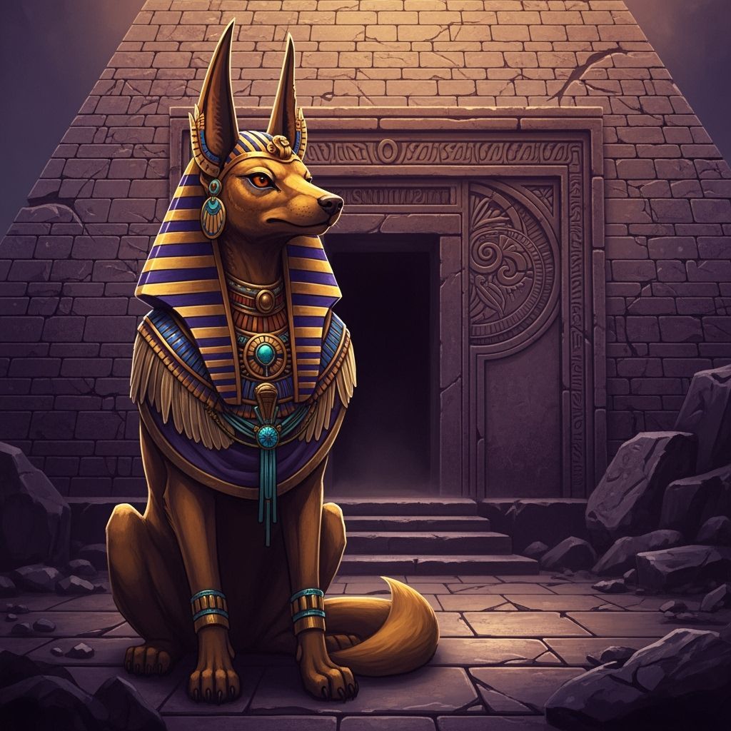 Golden Jackal Pharaoh Before Lost Tomb Art