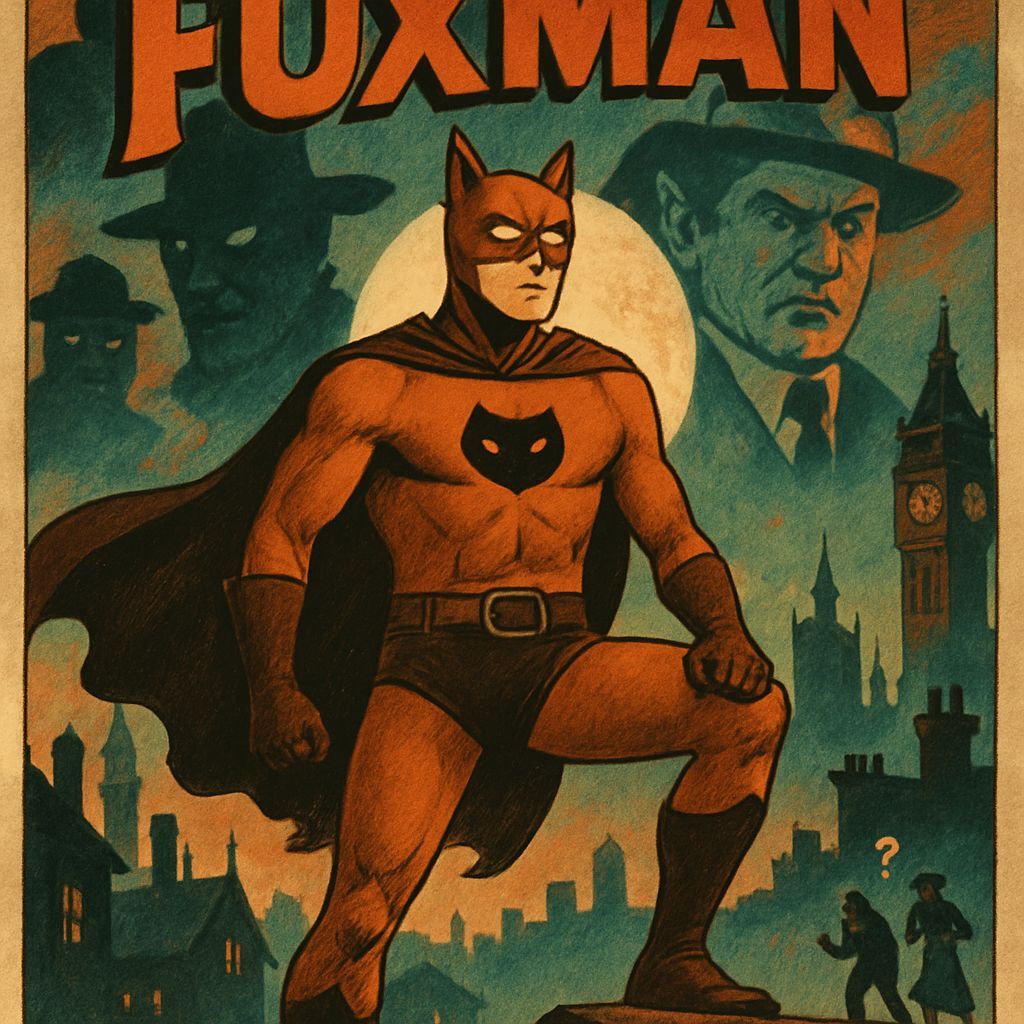 Vintage Foxman Movie Poster in 70s Pulp Style