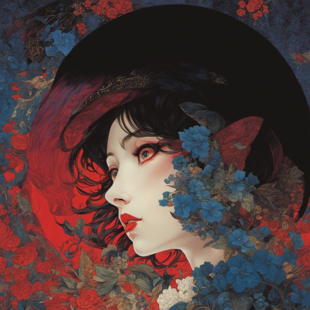 Neo-Gothic Portrait in Rich Deep Colors