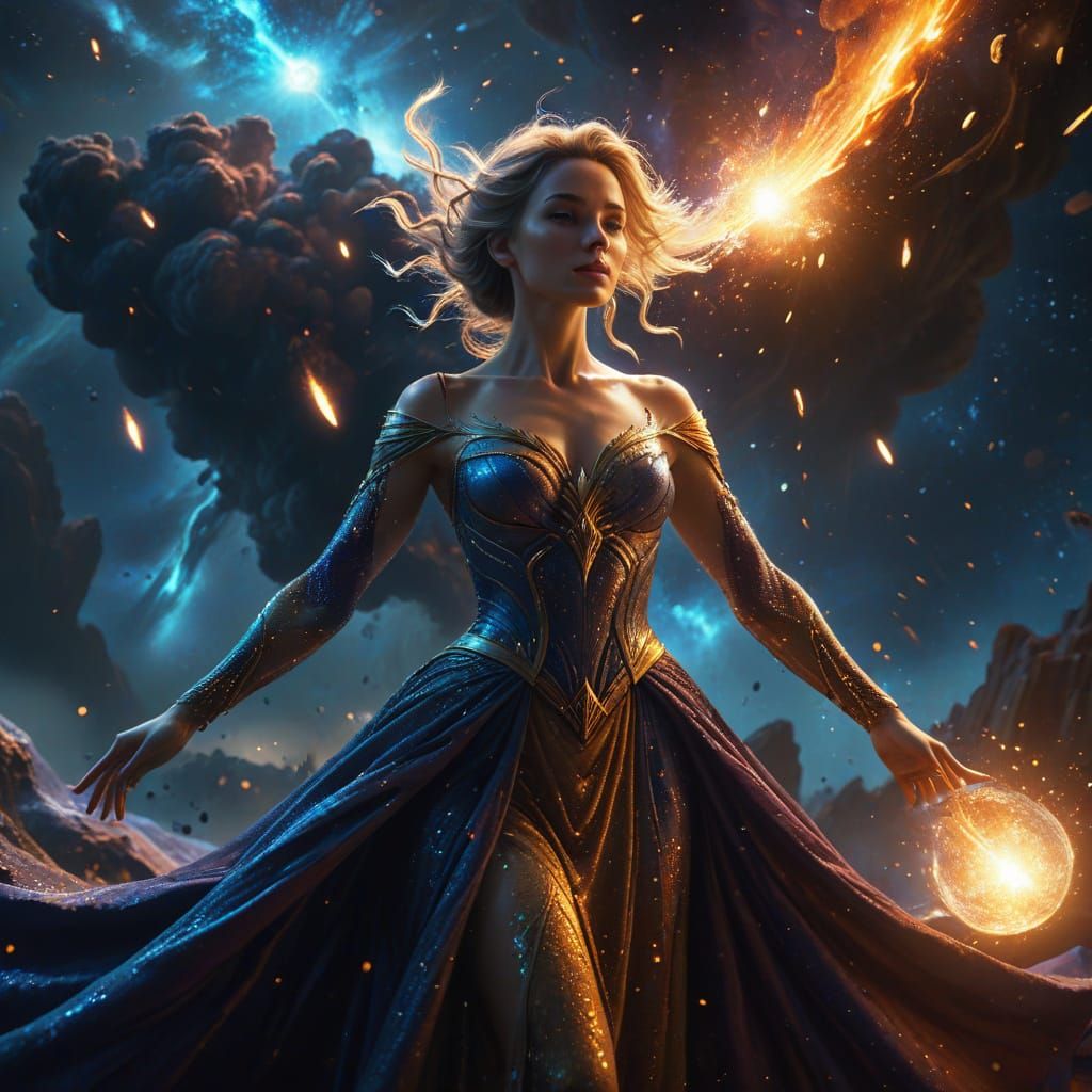 Celestial Queen Rises from Cosmic Ashes