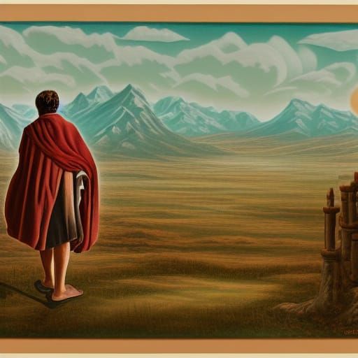 Detailed Matte Painting of Brother Louie