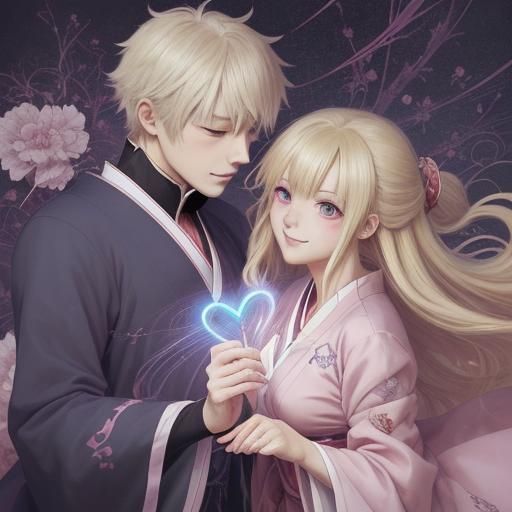 Emotional Anime Key Visual in Manga Style