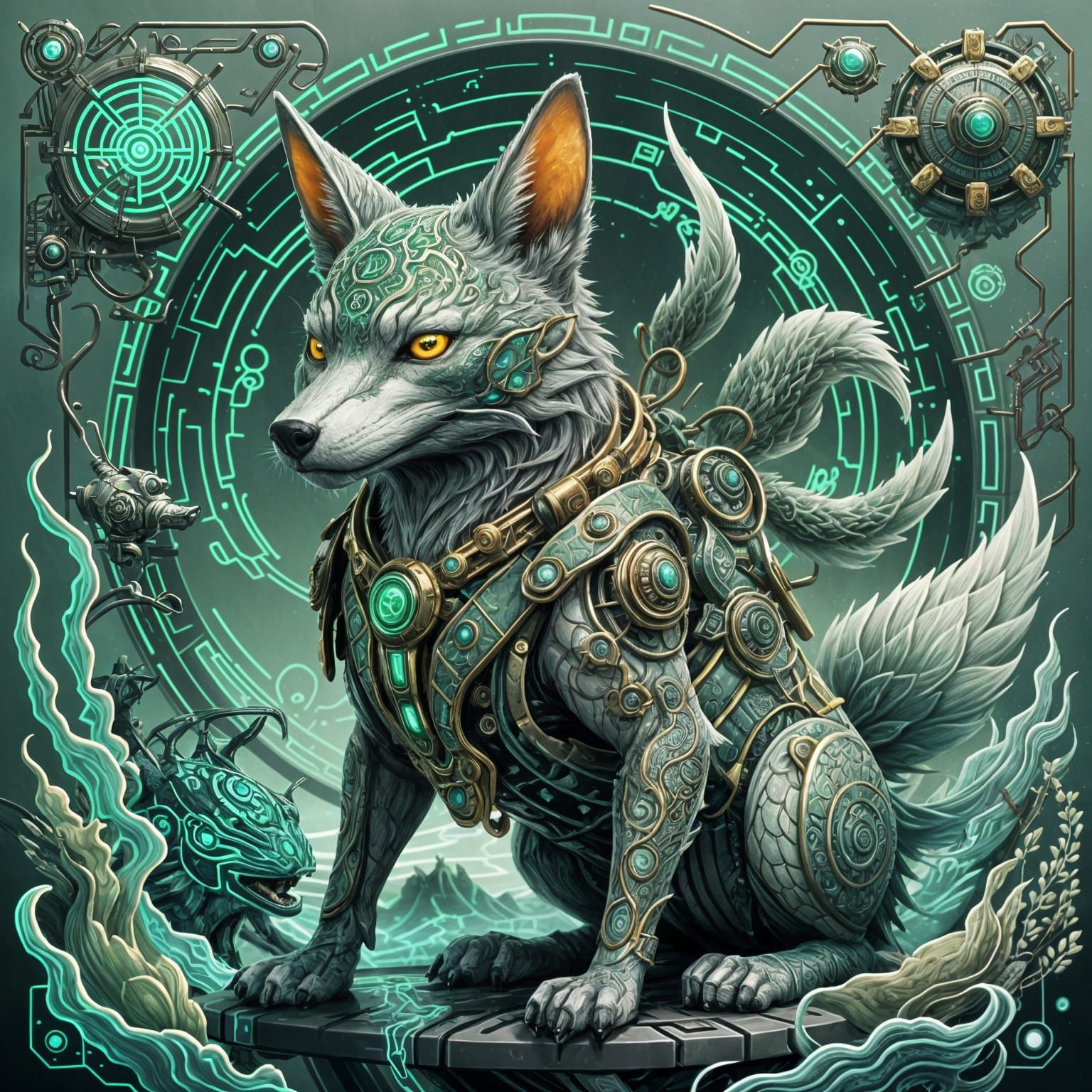 Green Cyberpunk Hound