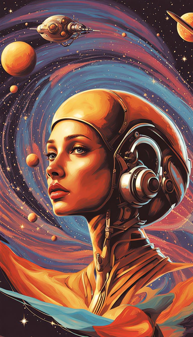 1970s Sci-Fi Alien Worlds in Expressive Colors