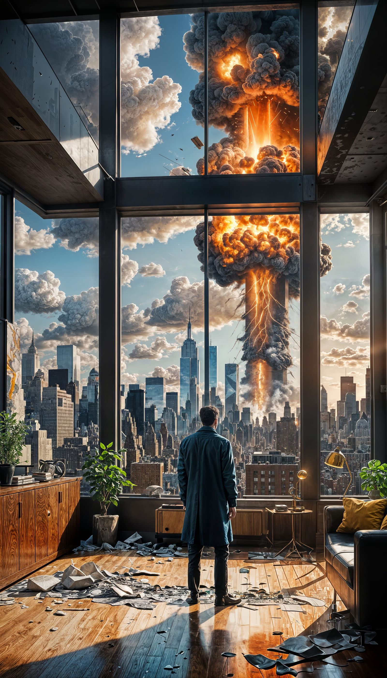New York Penthouse View: Nuclear Explosion
