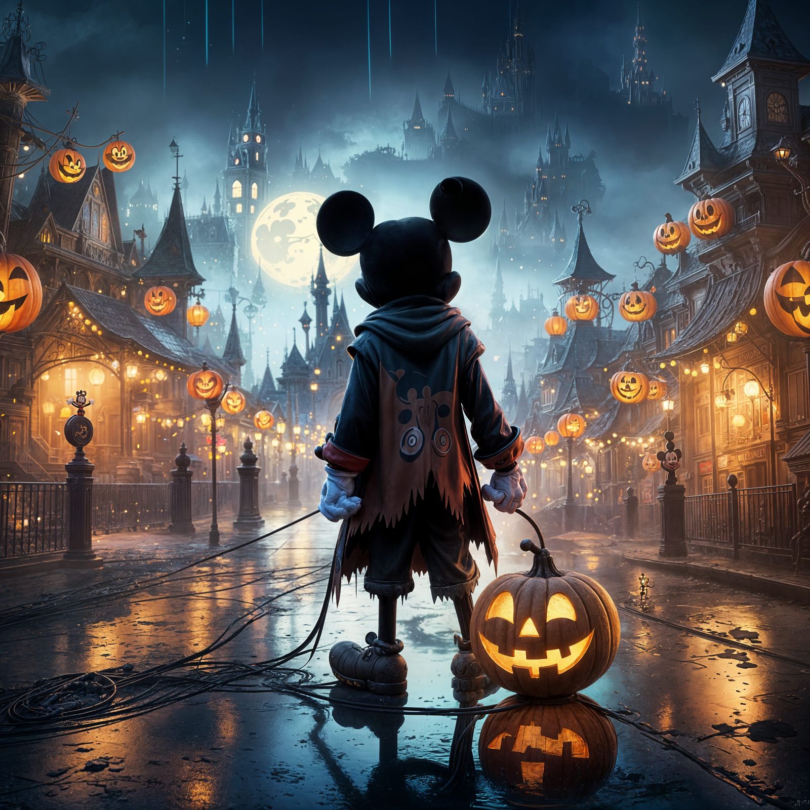 Mickey Mouse's Haunted Halloween in Disneyland