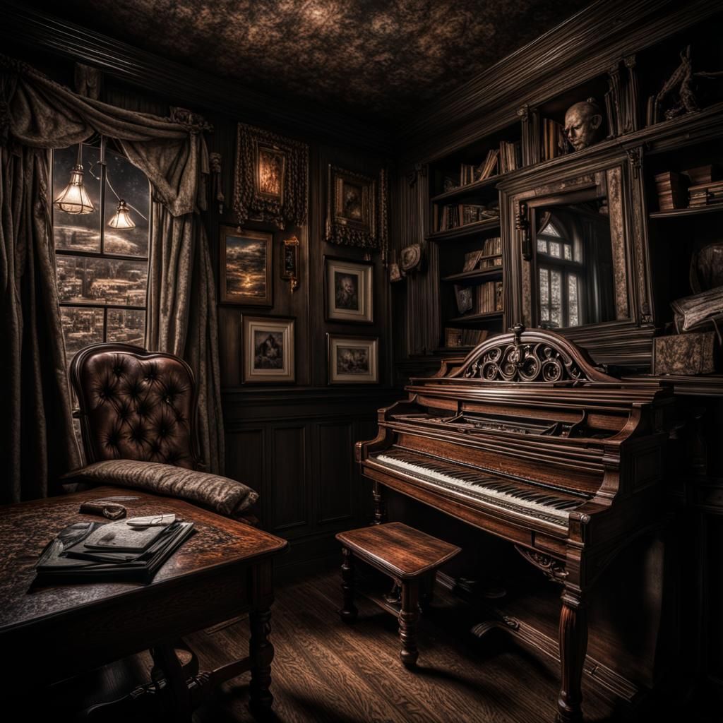 the tell tale heart
 intricate details, HDR, beautifully sho...