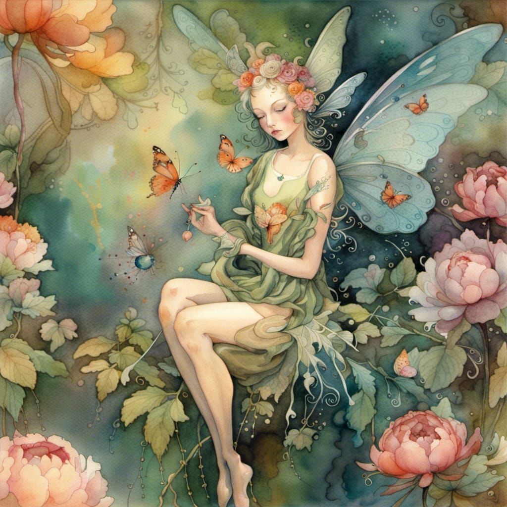 Irish woodland forest fairy