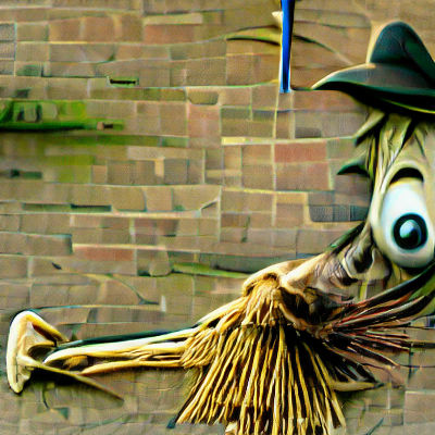Filthy Scarecrow Mimics Unconscious Actions
