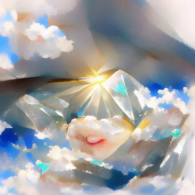 Radiant Diamond in Divine Sunshine