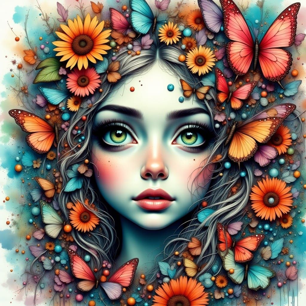 Surreal Dreamlike Photograph of Nothing in Watercolor