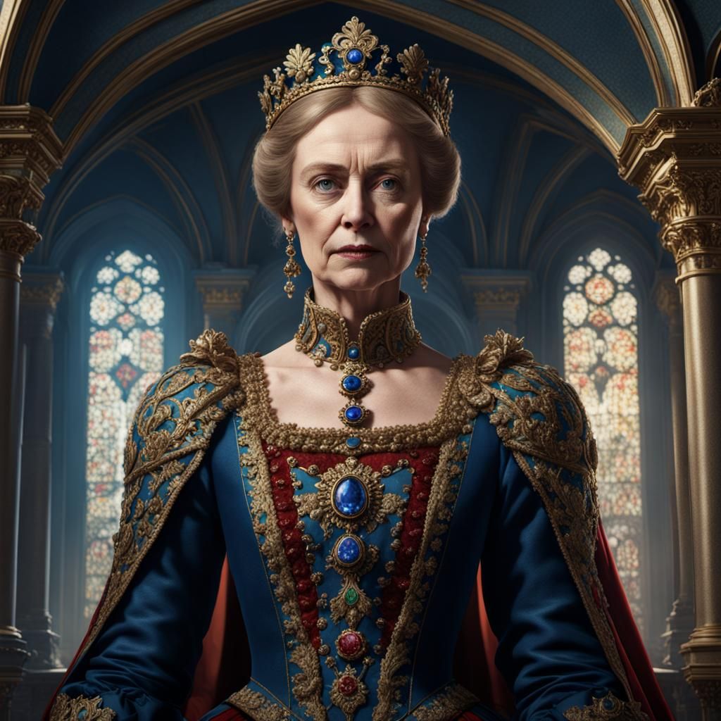 Queen Catherine of Russia: Detailed Matte Painting
