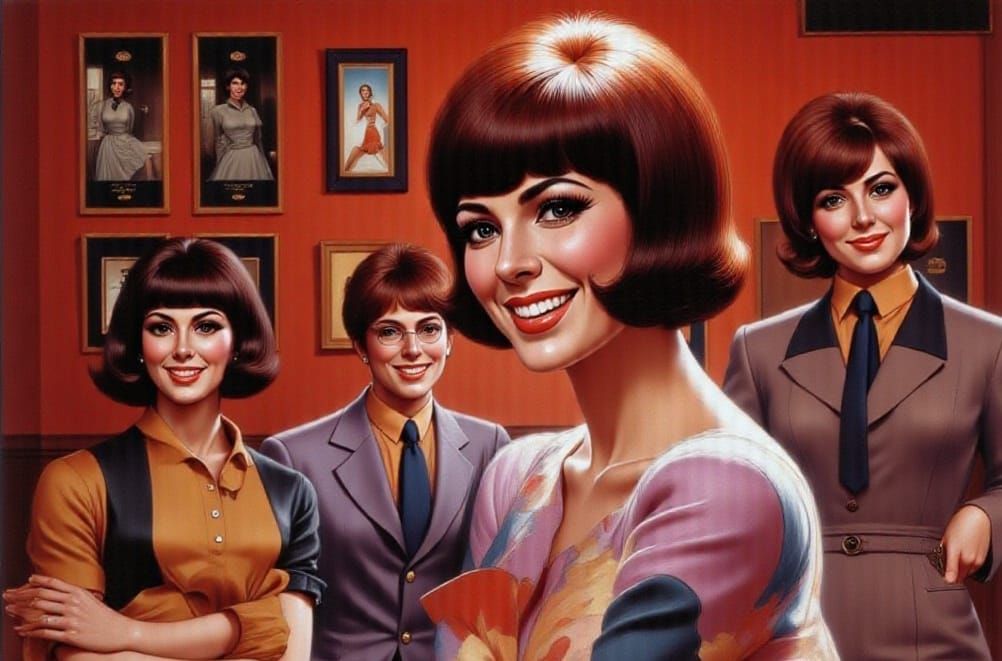 Singer Performing on Stage in 1960s Style