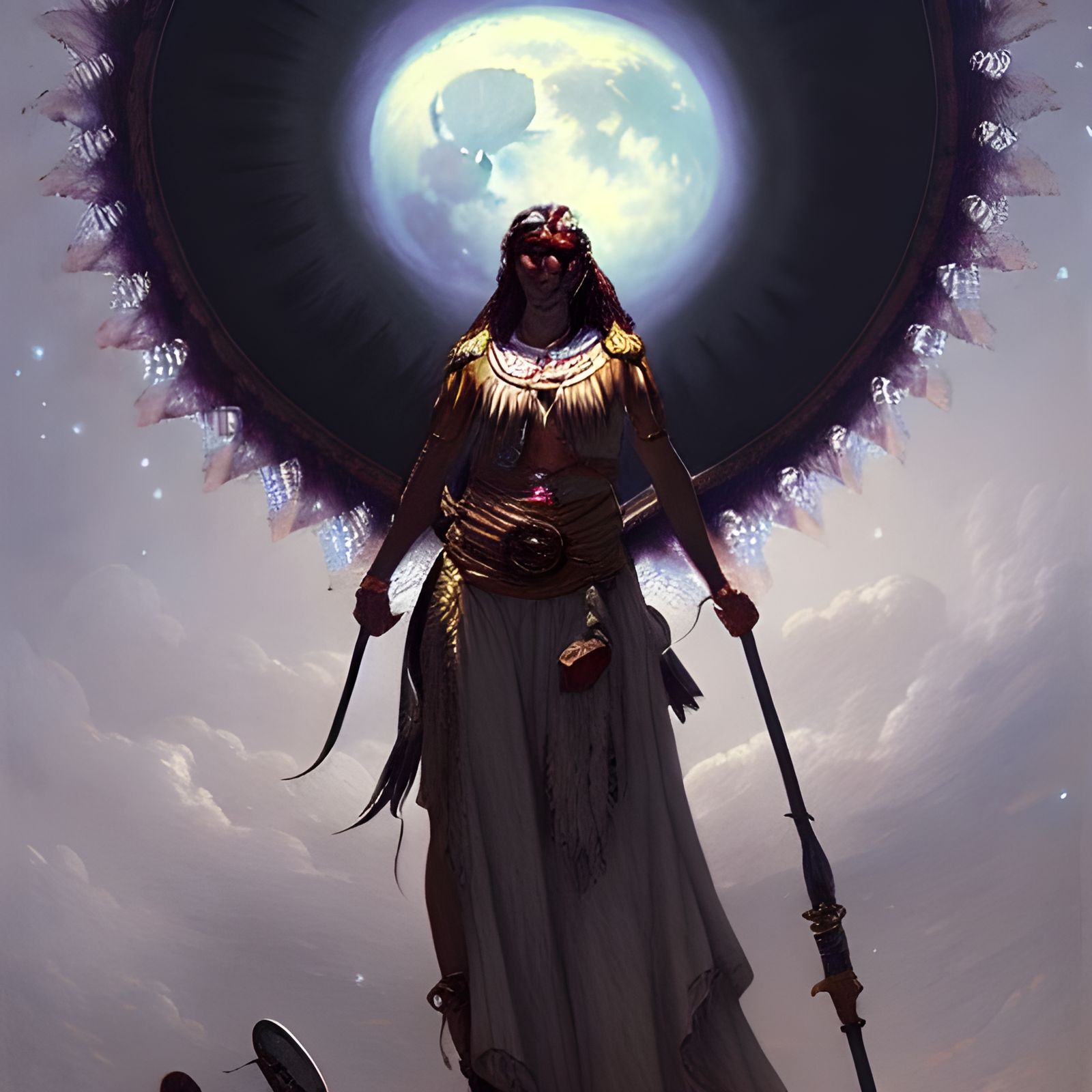 Xaratanga: Purepecha Moon Goddess in Divine Style